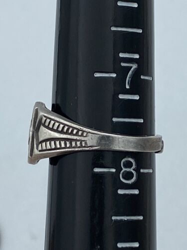 Vintage 1950s Girl Scout Ring Sterling Silver band - Size adjustable - Image 8
