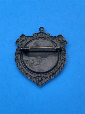 Vintage Enameled TSV Yellow-Black Brooch badge - Image 3