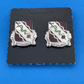 U.S. Army Unit Crest "210th Support Battalion" Pair G-23 Made In USA