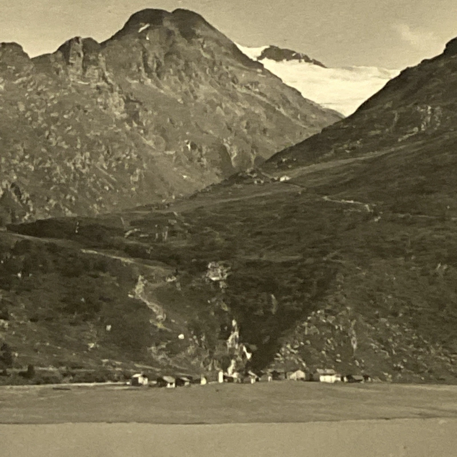 Lago di Montespluga, Splügen Pass—Casa Cantoniera Stuetta, vintage photo c.1930s - Image 4