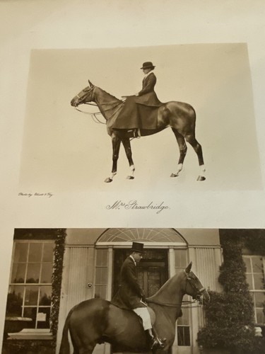 R.E. Strawbridge & Wife Elliott & Fry Photogravure on Horses for Fox Hunt - Image 2