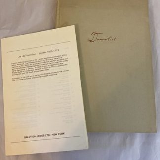 A Facsimile of a Sketchbook by Jacob Toornvliet 485/600 - Galdy Galleries, 1983