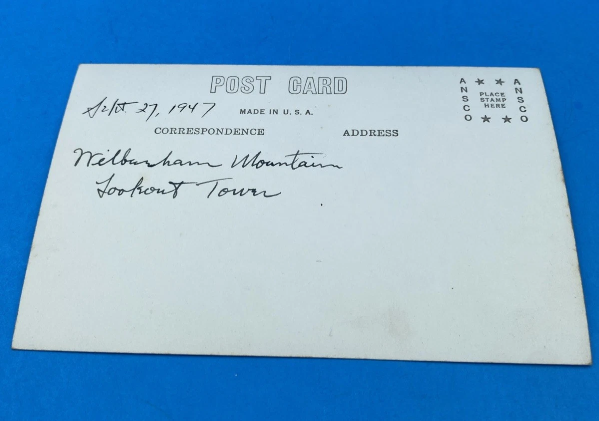 1947 Wilbraham Mountain High Tower MA Coca-Cola RPPC Real Photo Postcard - Image 2