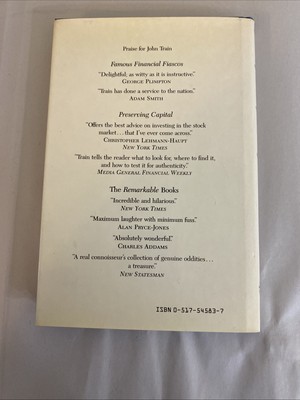 FAMOUS FINANCIAL FIASCOS By John Train - Hardcover First Edition First Printing - Image 9