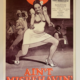 Fats Comes to Broadway - Ain't Misbehavin' Theater Window Card Poster 14x22"