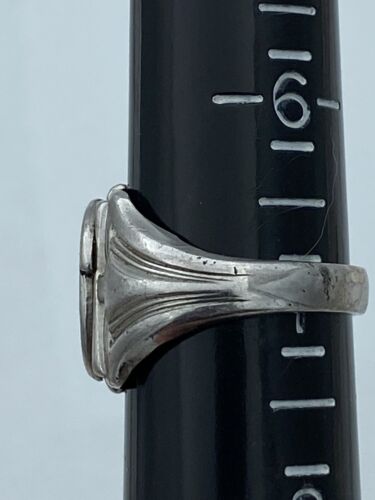 OLM (Our Lady of Mercy) 925 Sterling Silver Vintage Veritas School Ring Size 8 - Image 7