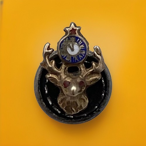 Beautiful 14k Yellow Gold Elks Lodge BPOE Elk Pin