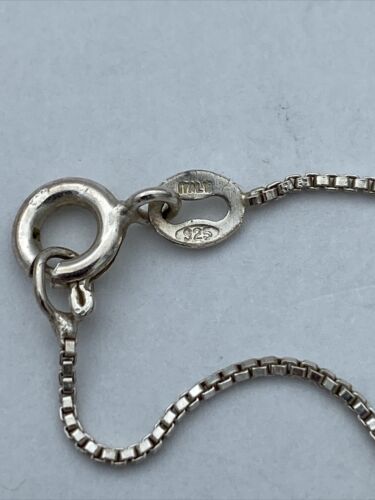 Vintage Sterling Silver Multi Gemstone Marcasite Heart Star Pendant Italy Chain - Image 8