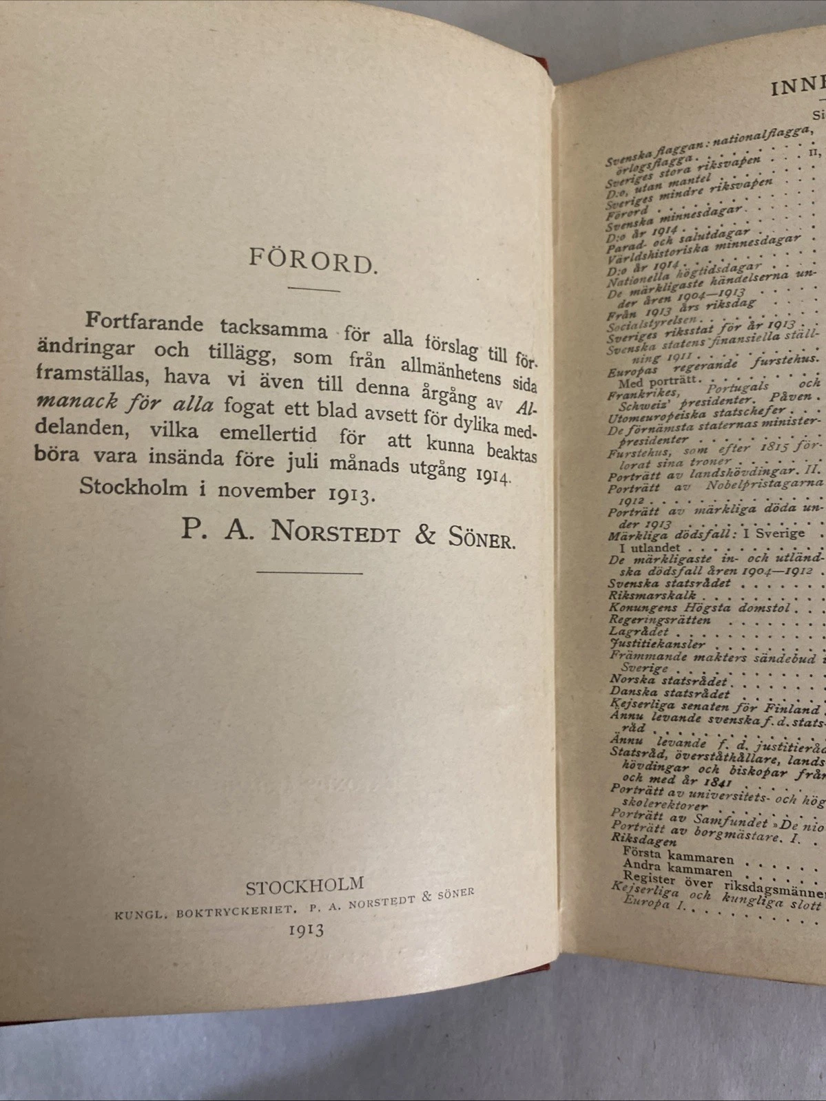 1914 Almanack för alla, Norstedt Stockholm—maps, mushrooms, heraldry, gilt cloth - Image 10