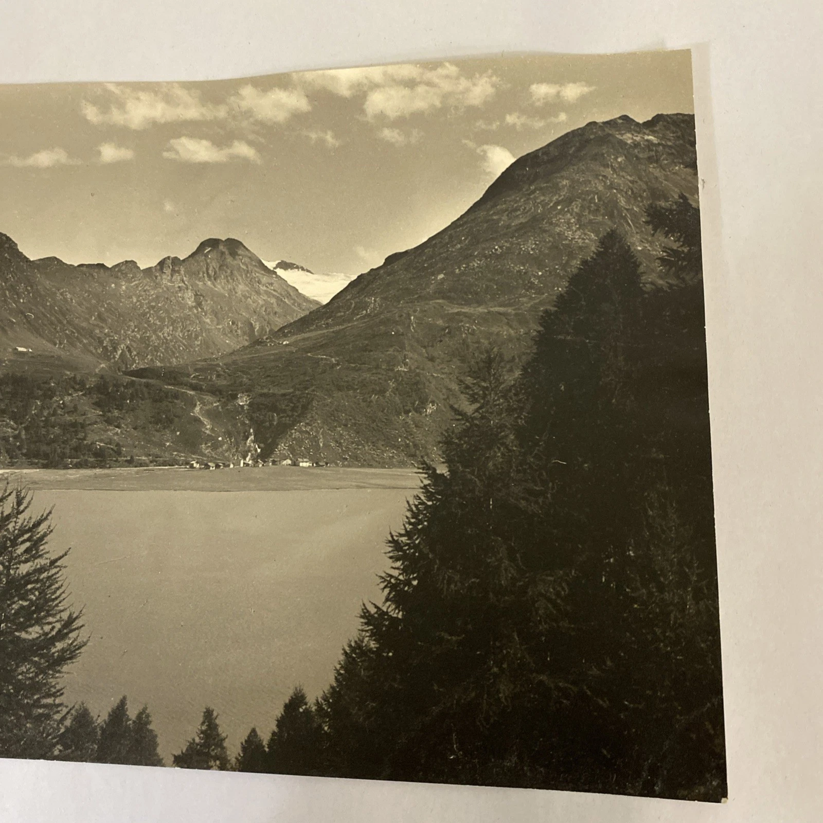 Lago di Montespluga, Splügen Pass—Casa Cantoniera Stuetta, vintage photo c.1930s - Image 3