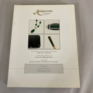 ANTIQUORUM Auction Magazine 2000 - Collector's Watches - Canes & Walking Sticks