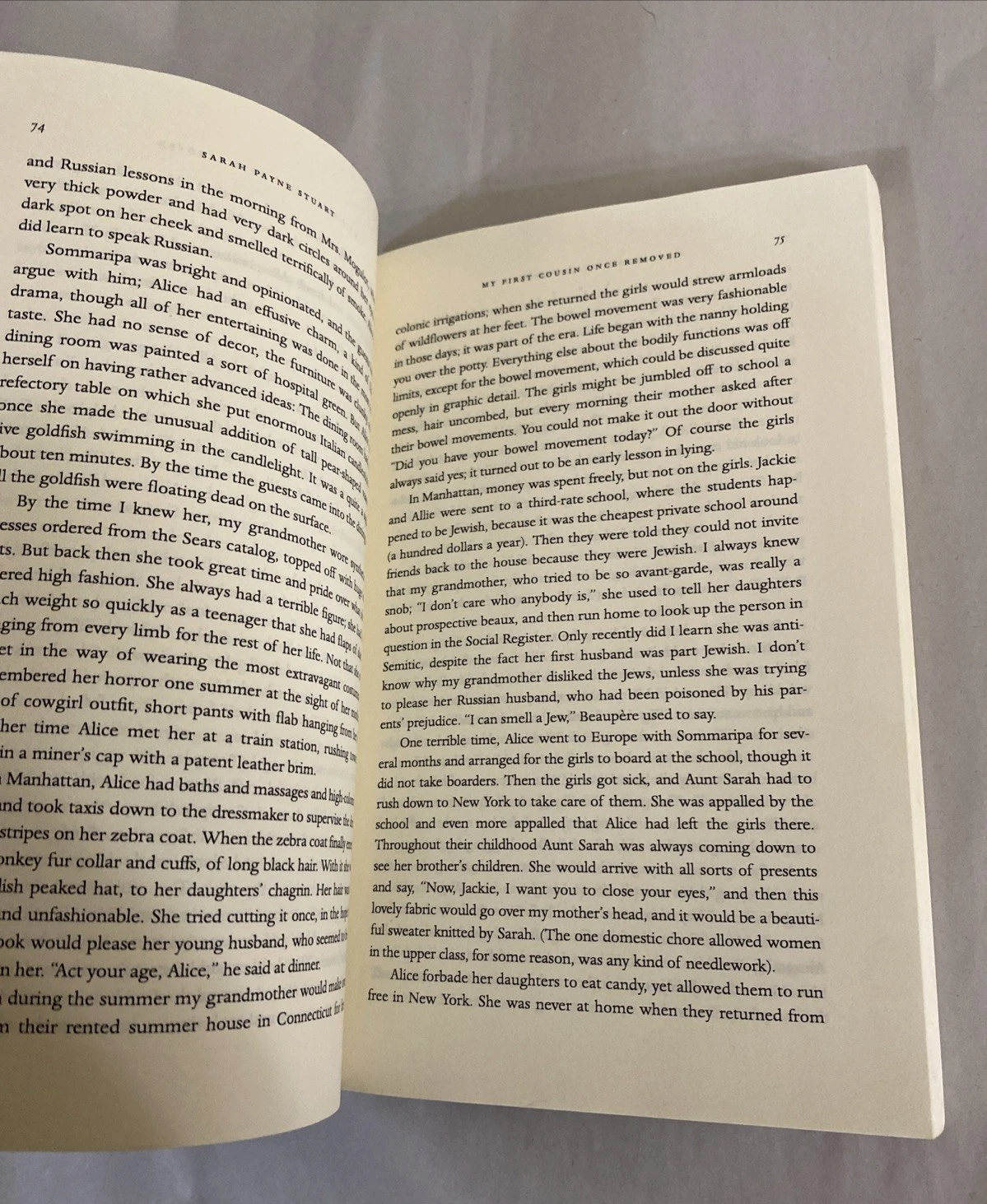 Uncorrected Proof ARC My First Cousin Once Removed Sarah Payne Stuart 1998 1stEd - Image 9
