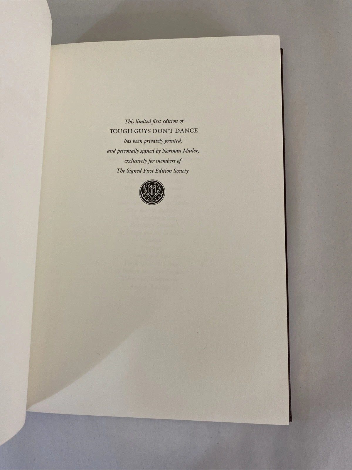 Tough Guys Dont Dance By Mailer - 1984 Franklin Library, Signed First Edition - Image 5