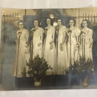Rare 1910s Eastern Star Officers Photo by G.H. Hinckle, Woodbury NJ