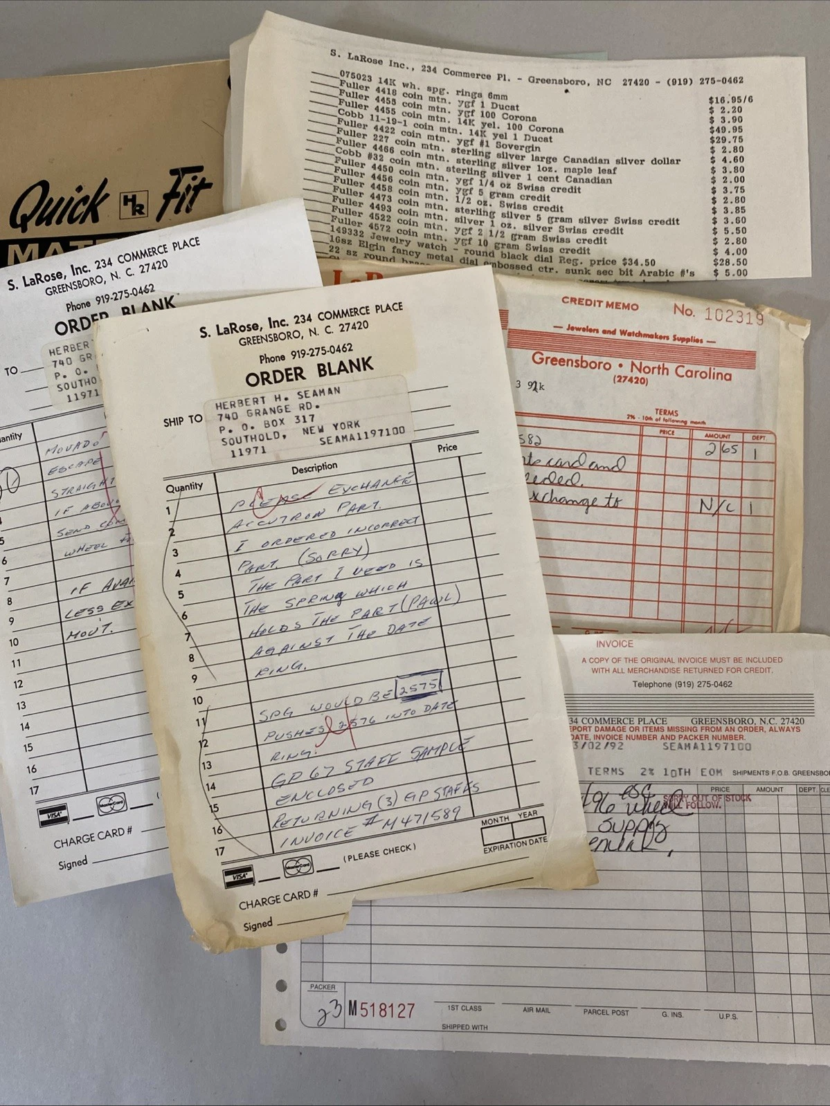 Quick Fit HR Material Systems Catalog #561 by Page & Wilson 1961 With Ephemera - Image 8