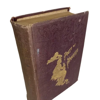 1890 Local and National Poets of America Herringshaw gilt edges illustrated book