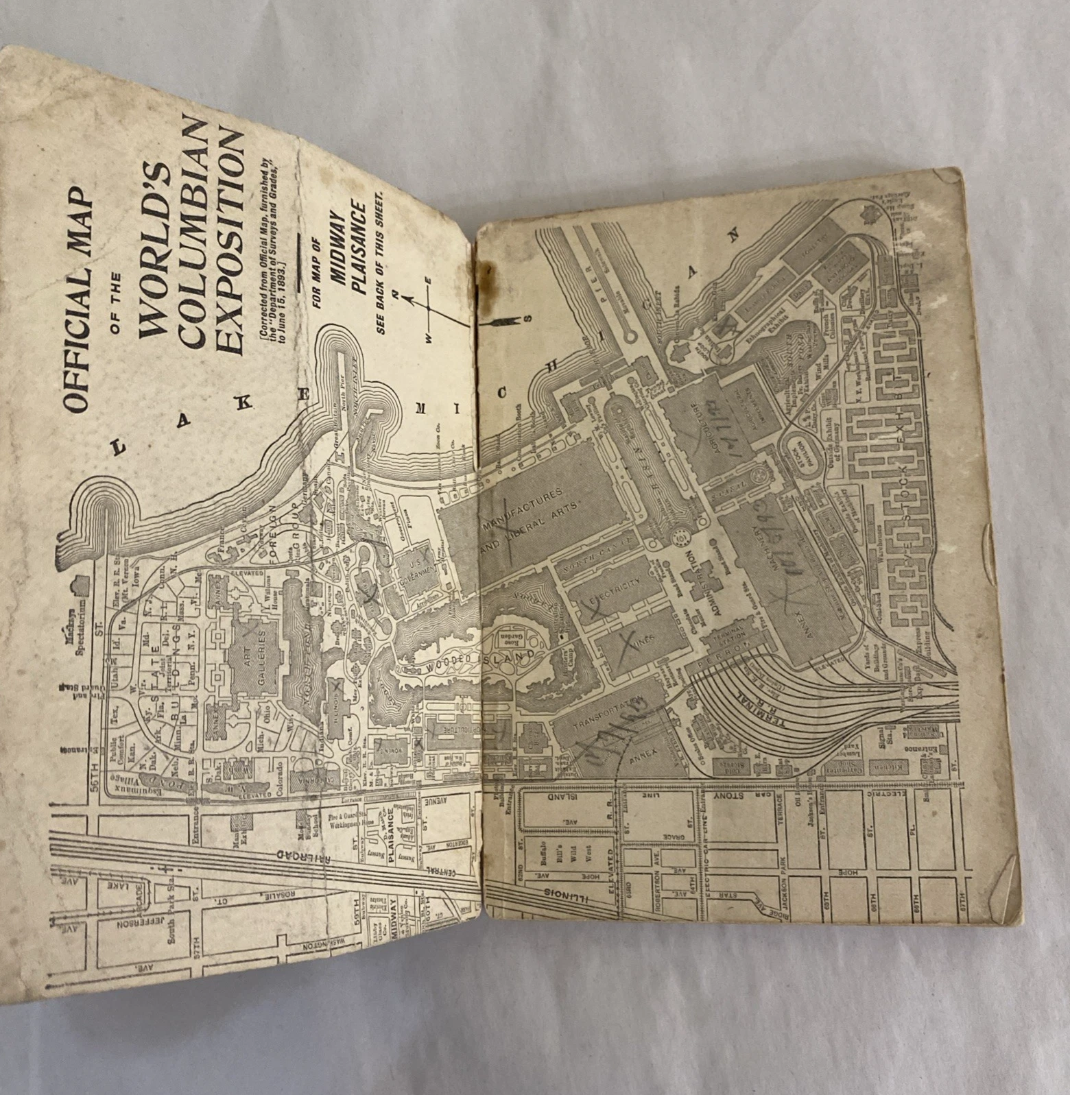 1893 Official Guide World's Columbian Exposition Chicago World's Fair Flinn Hdbk - Image 4