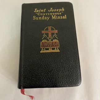 St. Joseph Continuous Sunday Missal 1963 Catholic Book Publishing Co. Ilustrated