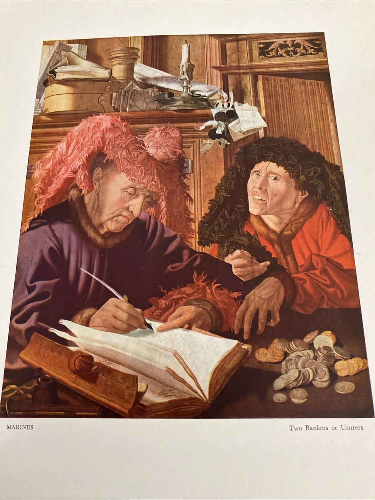 Rubens ‘Susanna Fourment’ & Marinus ‘Two Bankers’ c1939 Verve photogravure print - Image 3