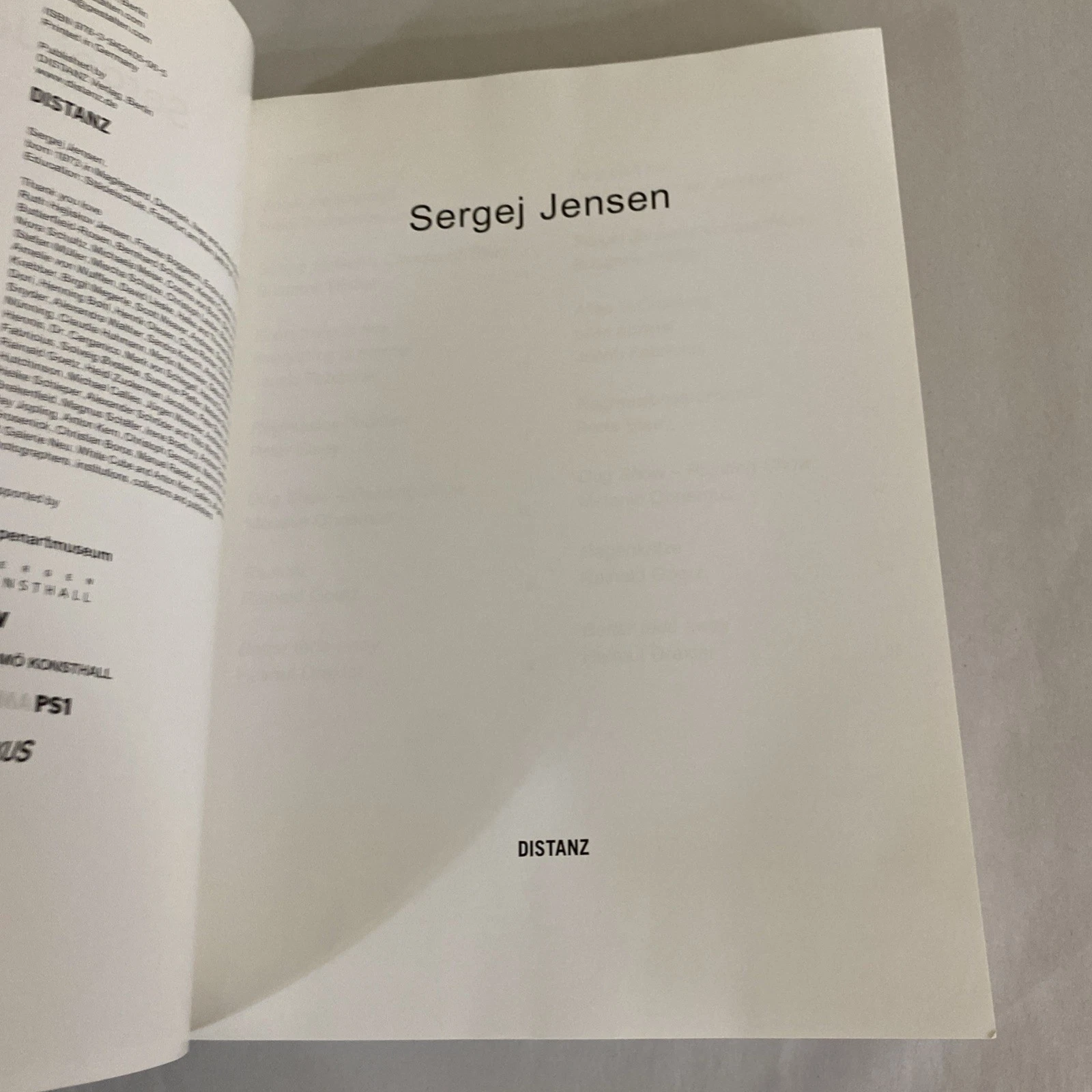 Sergej Jensen 2011 Distanz monograph art book German English 300pp illustrated - Image 6