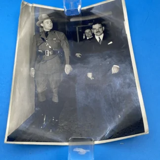 Governor Thomas E. Dewey 7x9 Original Photo with Uniformed Escort Historic Image