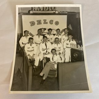 Vintage Original Delco Radio 7x9 Photo Jazz Band 1950s