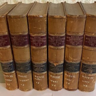 Revolutionary Diplomatic Correspondence - 1889 First Edition Vols I–VI