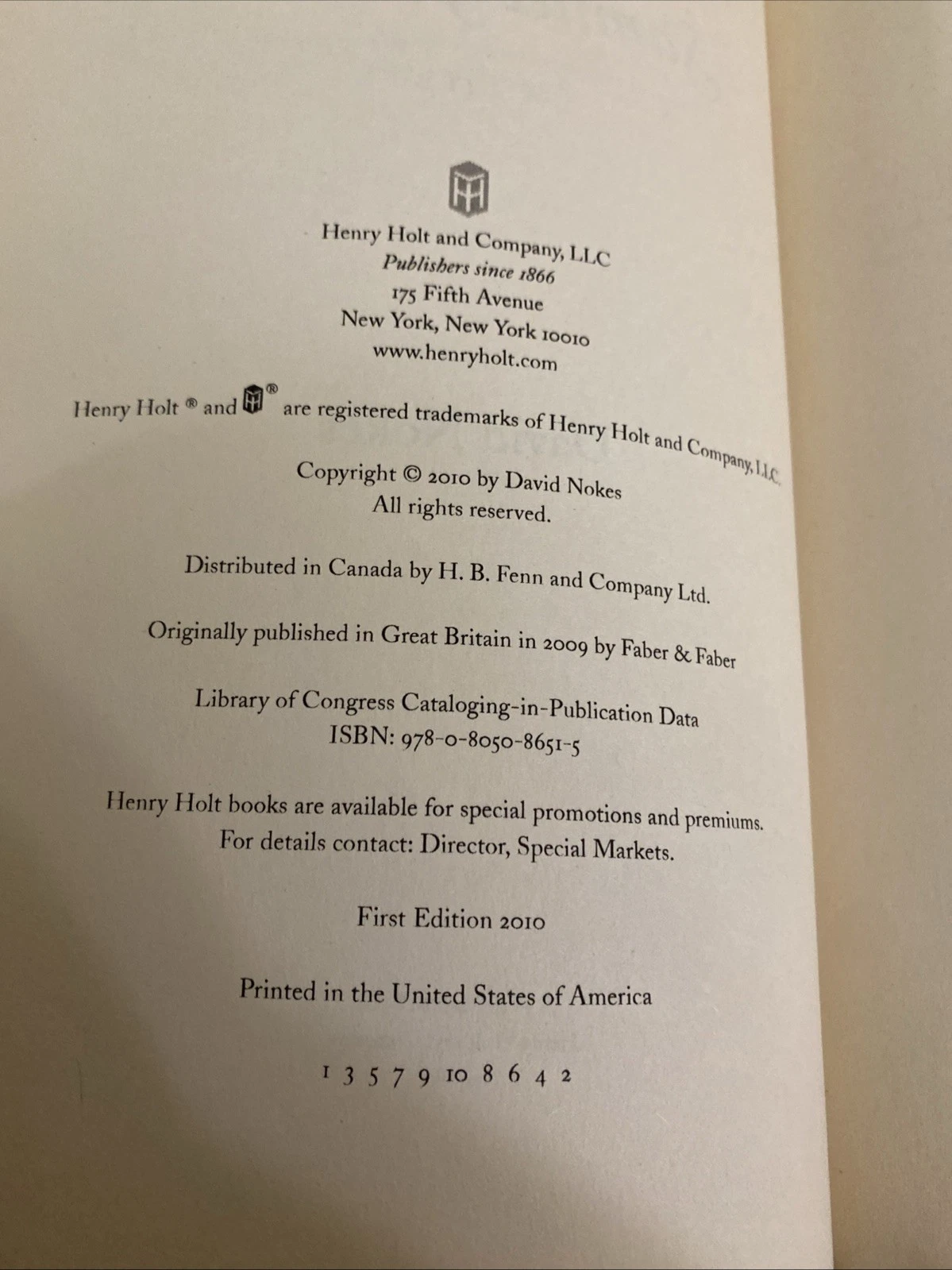 Samuel Johnson A Life David Nokes Uncorrected Proof ARC w Editorial Notes 2010 - Image 6