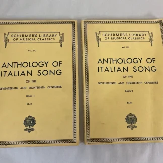 Schumer’s Anthology of Italian Song of 17th 18th Centuries - Book 1 & 2, 290 291