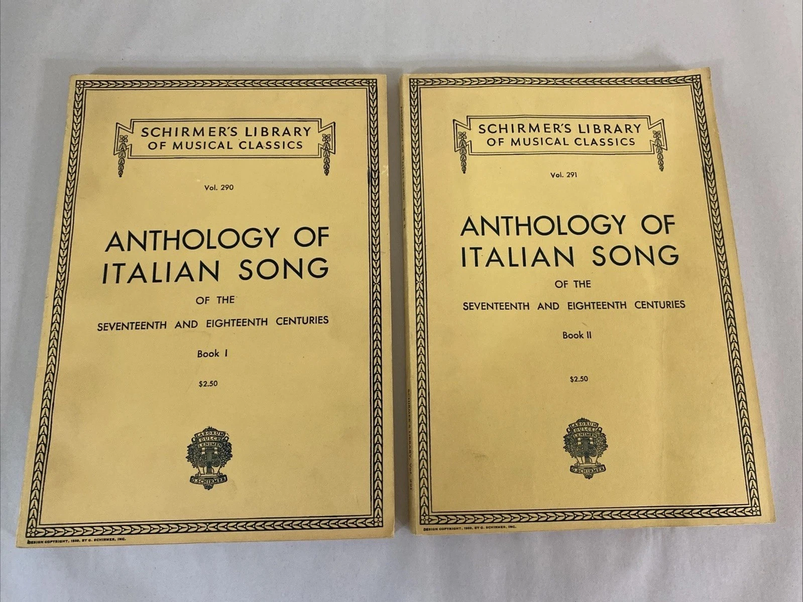 Schumer’s Anthology of Italian Song of 17th 18th Centuries - Book 1 & 2, 290 291