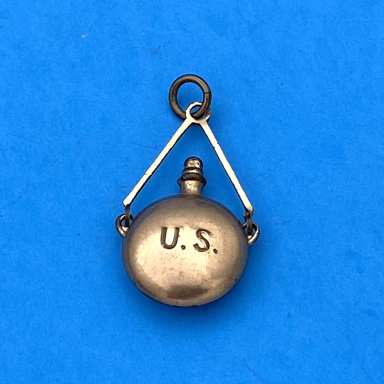 Civil War Gettysburg Reunion U.S. Canteen F.O.B. Gold Filled - Image 3
