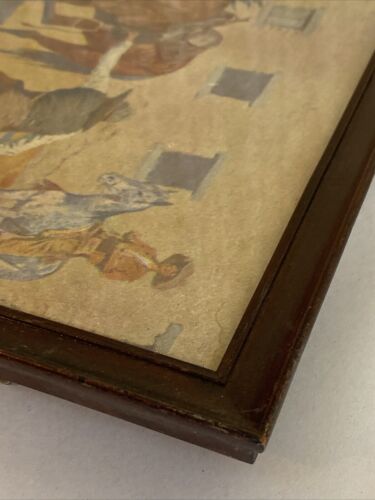 1st Edition, Remington 'His First Lesson' Original 1908 Chromo Lithograph Cowboy - Image 8