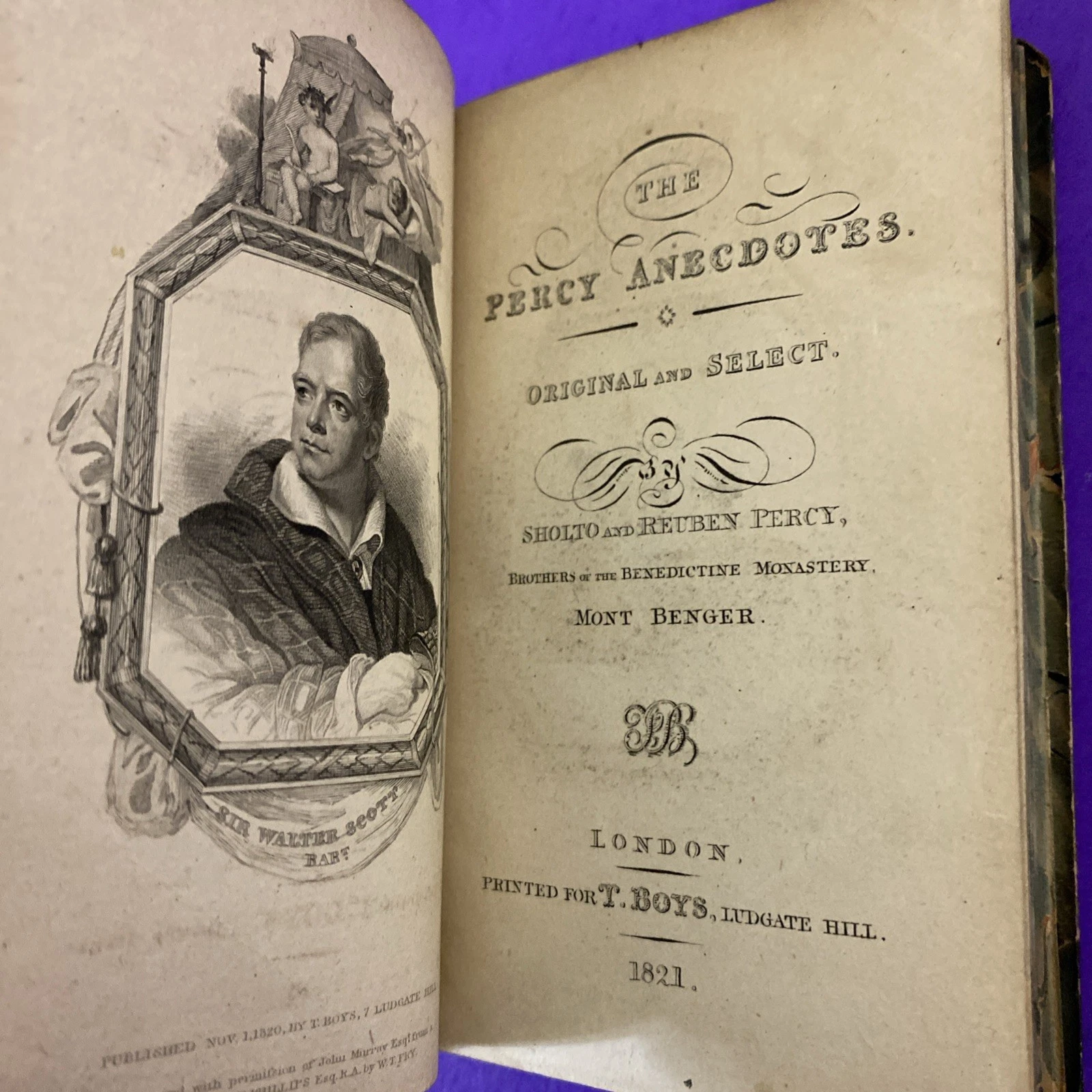1826 Percy Anecdotes Vol XI Imagination Genius Scott Southey Leather Book Early - Image 7