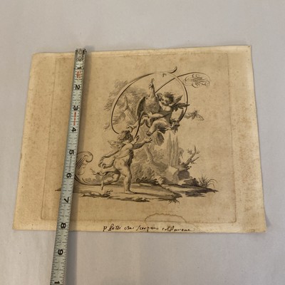 18th C. Cherubs with Peacock Engraving by G.B. Betti – Dilettanti Belle Arti - Image 2