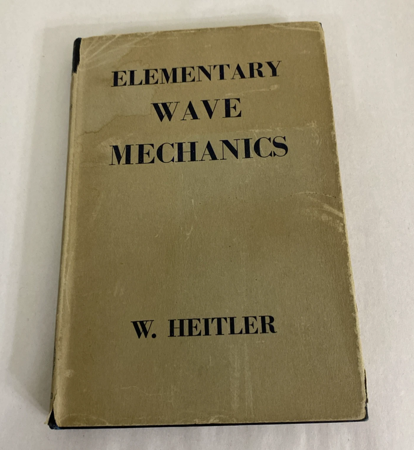 Elementary Wave Mechanics Heitler 1950 Oxford Clarendon HC w/ DJ, Brookhaven BNL