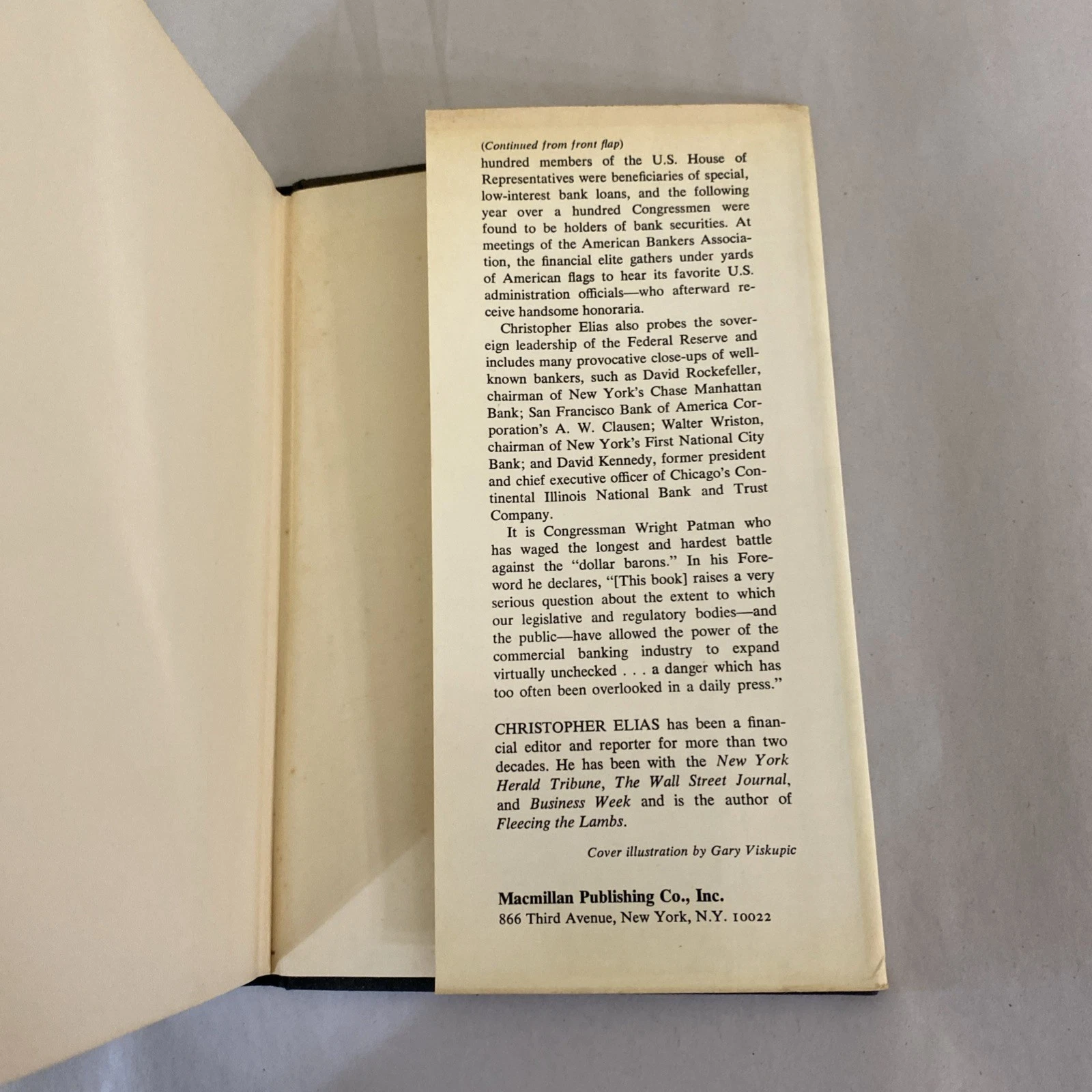 The Dollar Barons HB/DJ 1973 First Printing by Christopher Elias Banking 1st/1st - Image 10