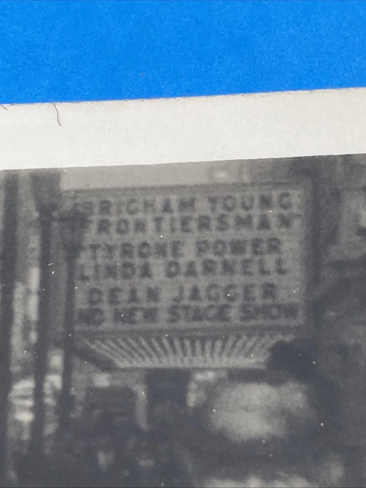 c.1940 Walkie RPPC Street Photo Theater Marquee: Brigham Young (Power, Darnell) - Image 2