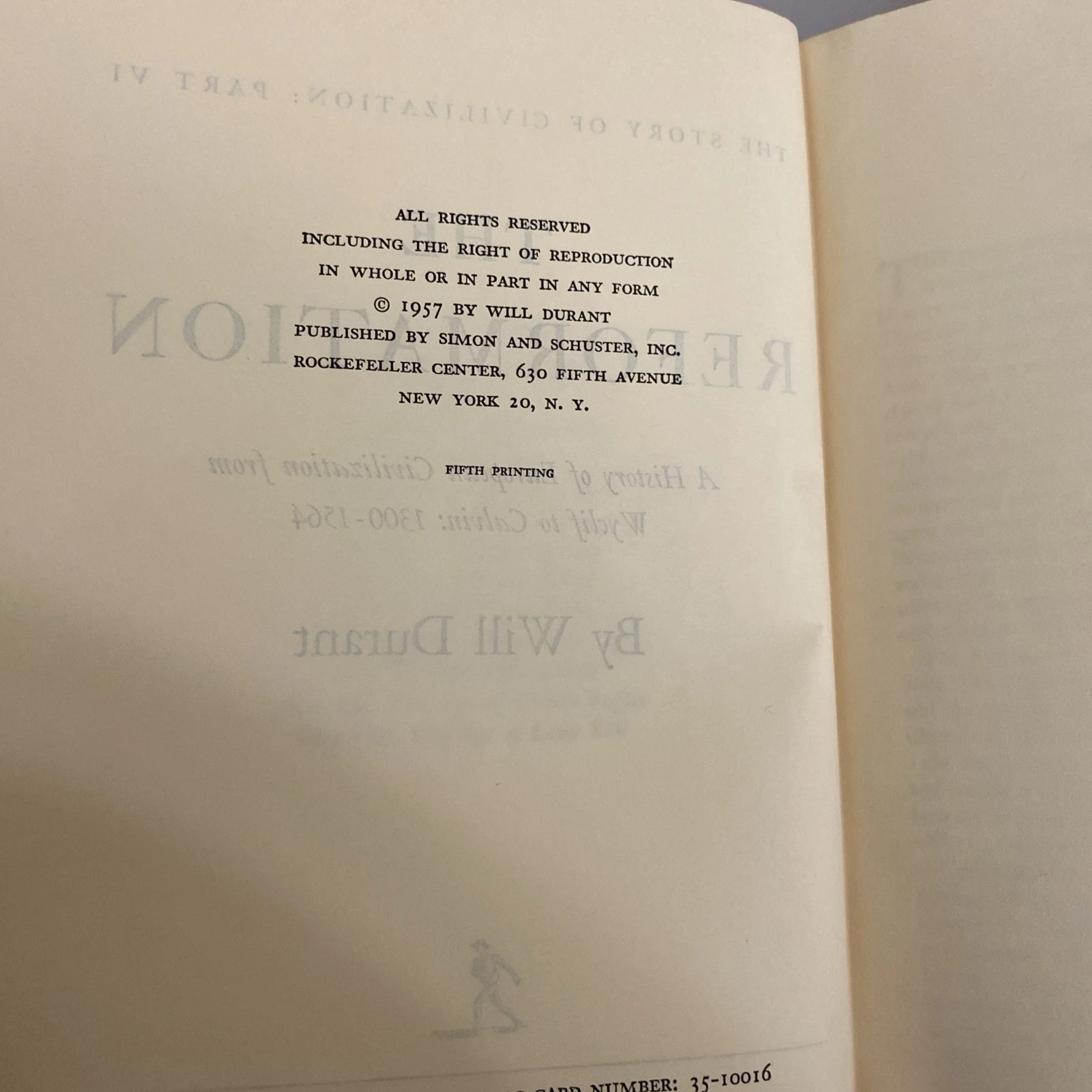 Will Durant Story of Civilization 6 Vol HC Set Red Cloth + 1963 1st Print S&SLot - Image 12