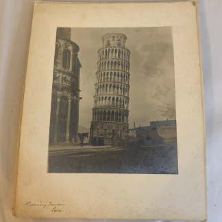 Antique Photogravure Set Pisa & Spain c1900 Leaning Tower Cathedral Views