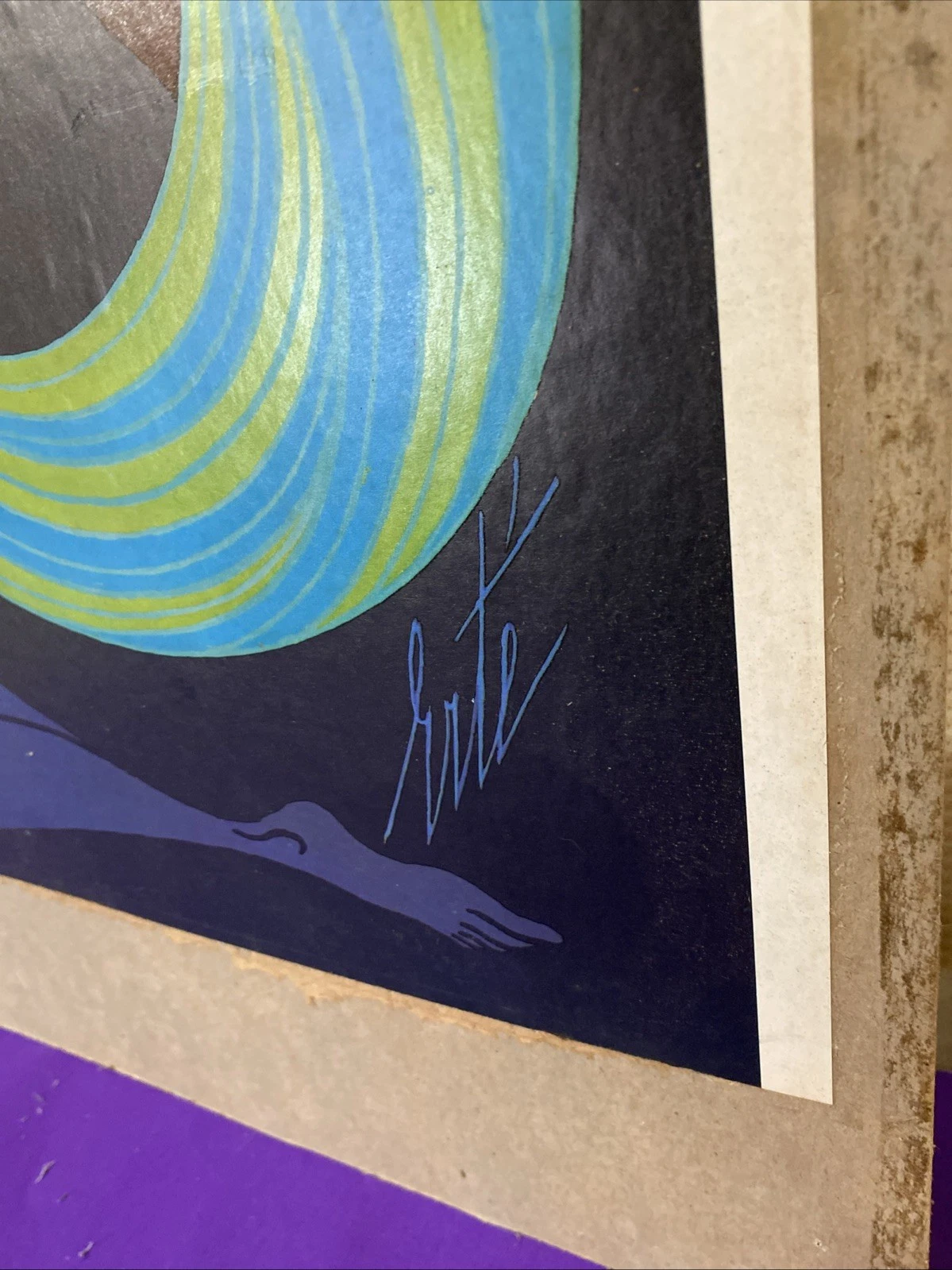 1968 Erté Lyric Opera 68 Vintage Original Chicago Poster Mounted to Board - Image 3