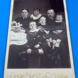 Rare Victorian Breastfeeding Family Cabinet Card Braithwaite Leeds England 1880s