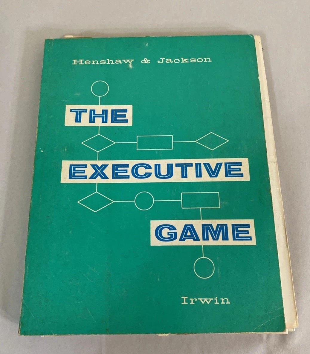 Executive Game 1969 7th Print + 1969 Exam Booklet Filled In Business Sim