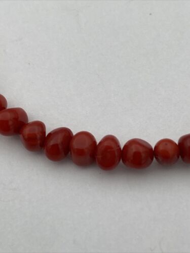Running Bear Sterling Silver Red Coral Bracelet Native American - Image 4