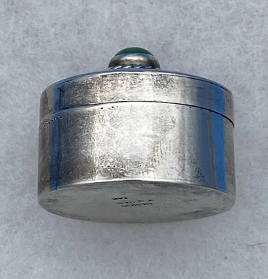 RARE Taxco TH-40 Vintage Mexico Sterling Silver 925 Turquoise Pill Box - Image 8