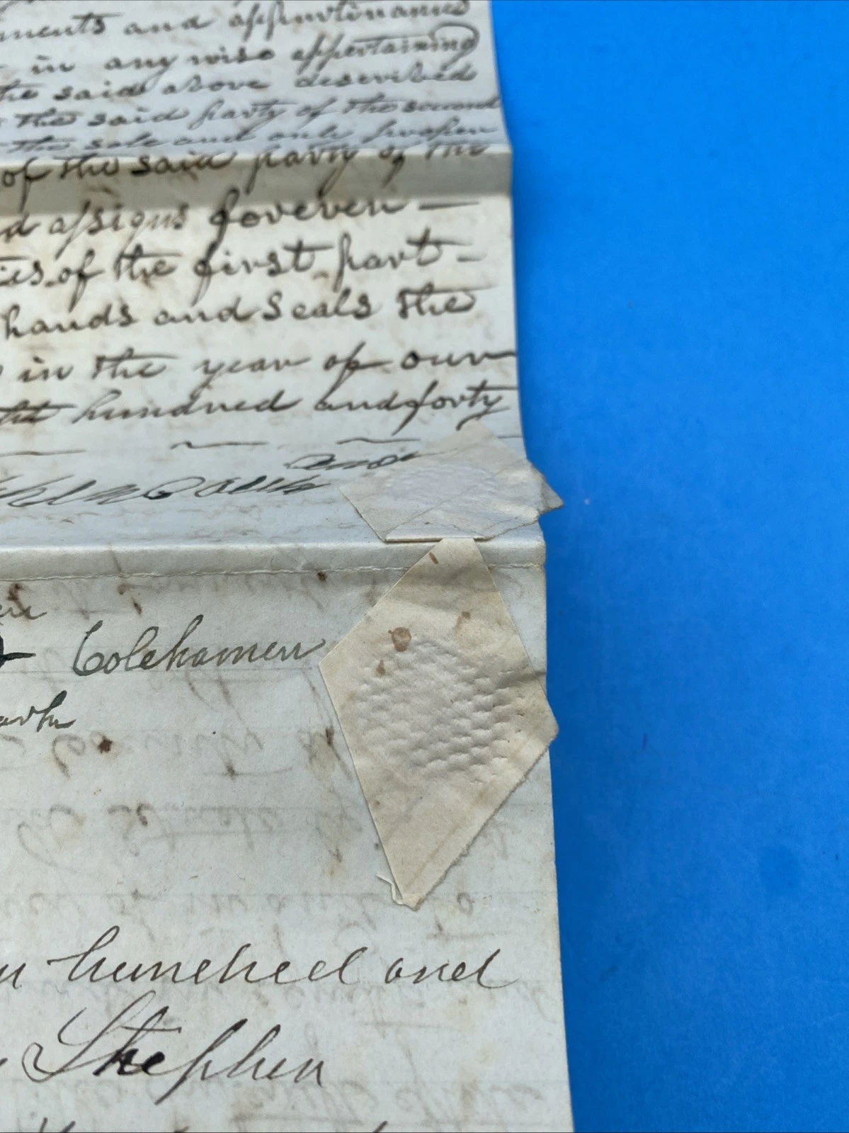 1848 Dutchess County NY Quitclaim Land Deed Stephen Christina Lodowick Colehamer - Image 5
