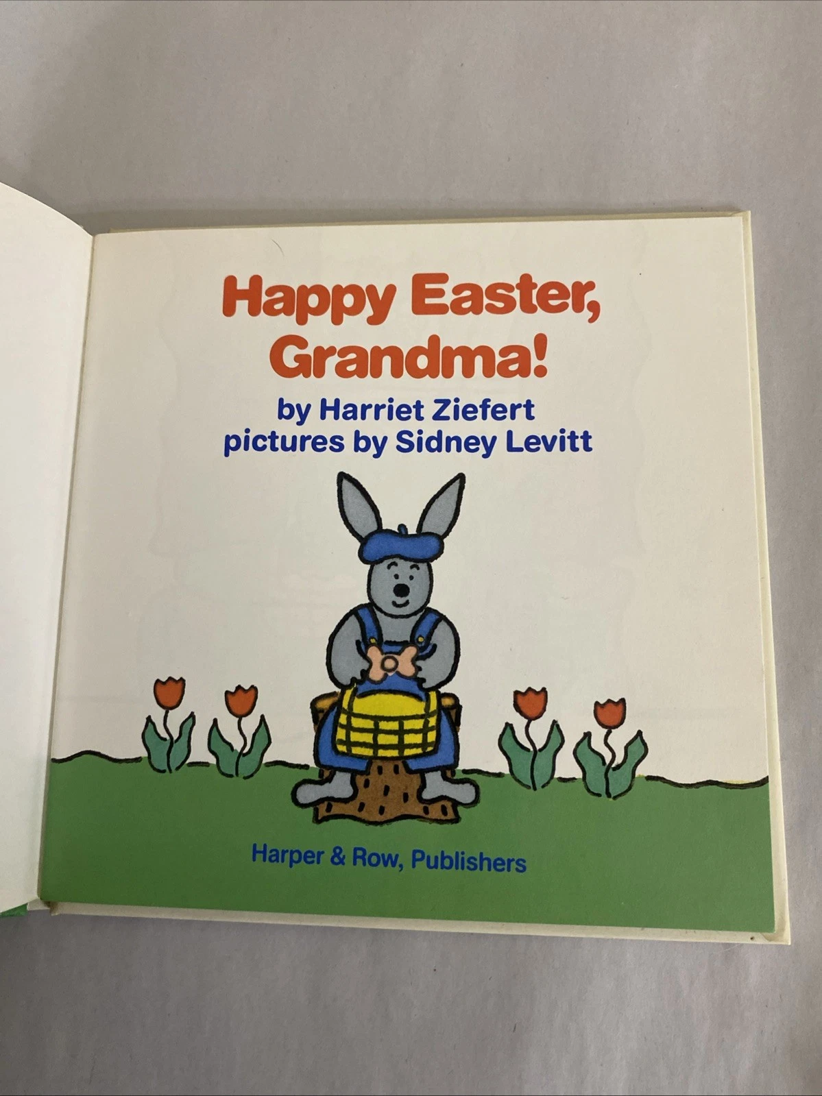 Signed Sidney Levitt 2-Book Lot Happy Easter Grandma/Happy Birthday Grandpa 1988 - Image 6