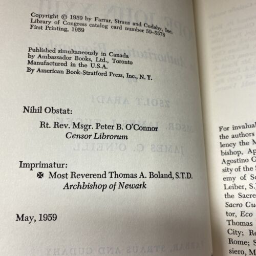 Pope John XXIII: An Authoritative Biography, Zsolt Aradi, 1959 1st printing - Image 5