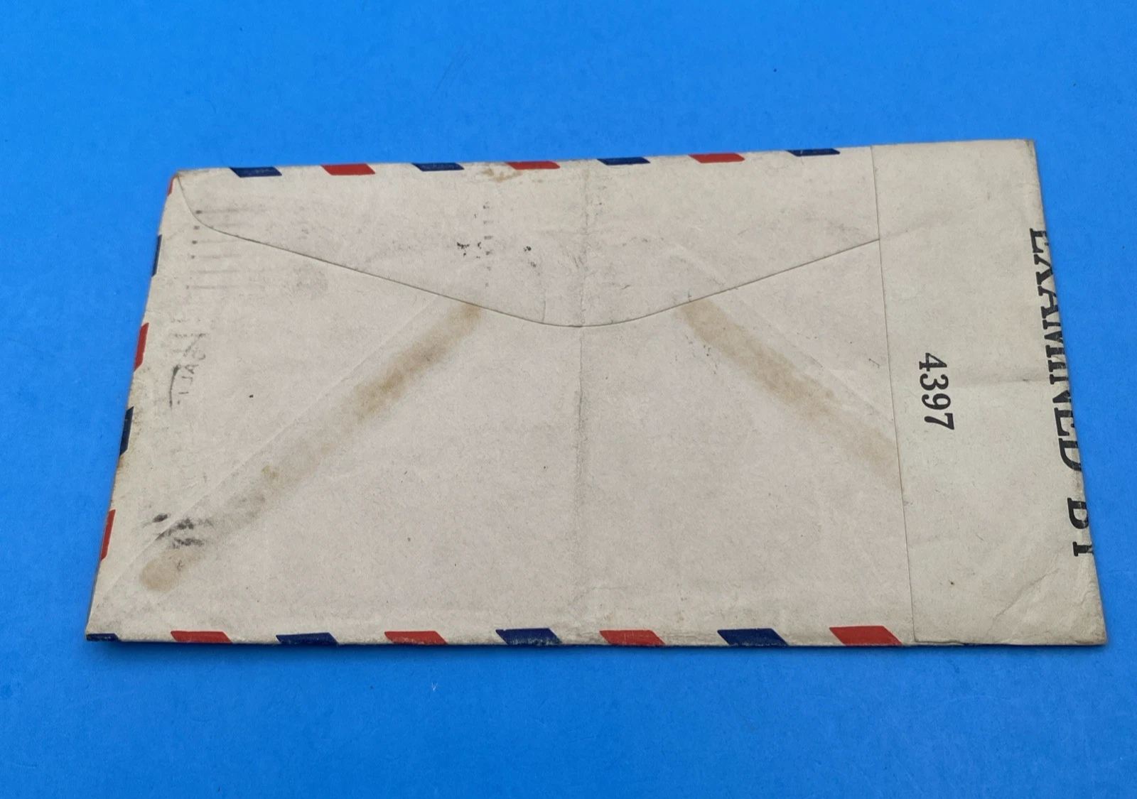 1942 LA to APO 819 Venezuela WWII Airmail 12¢, Censored, God Bless America label - Image 4