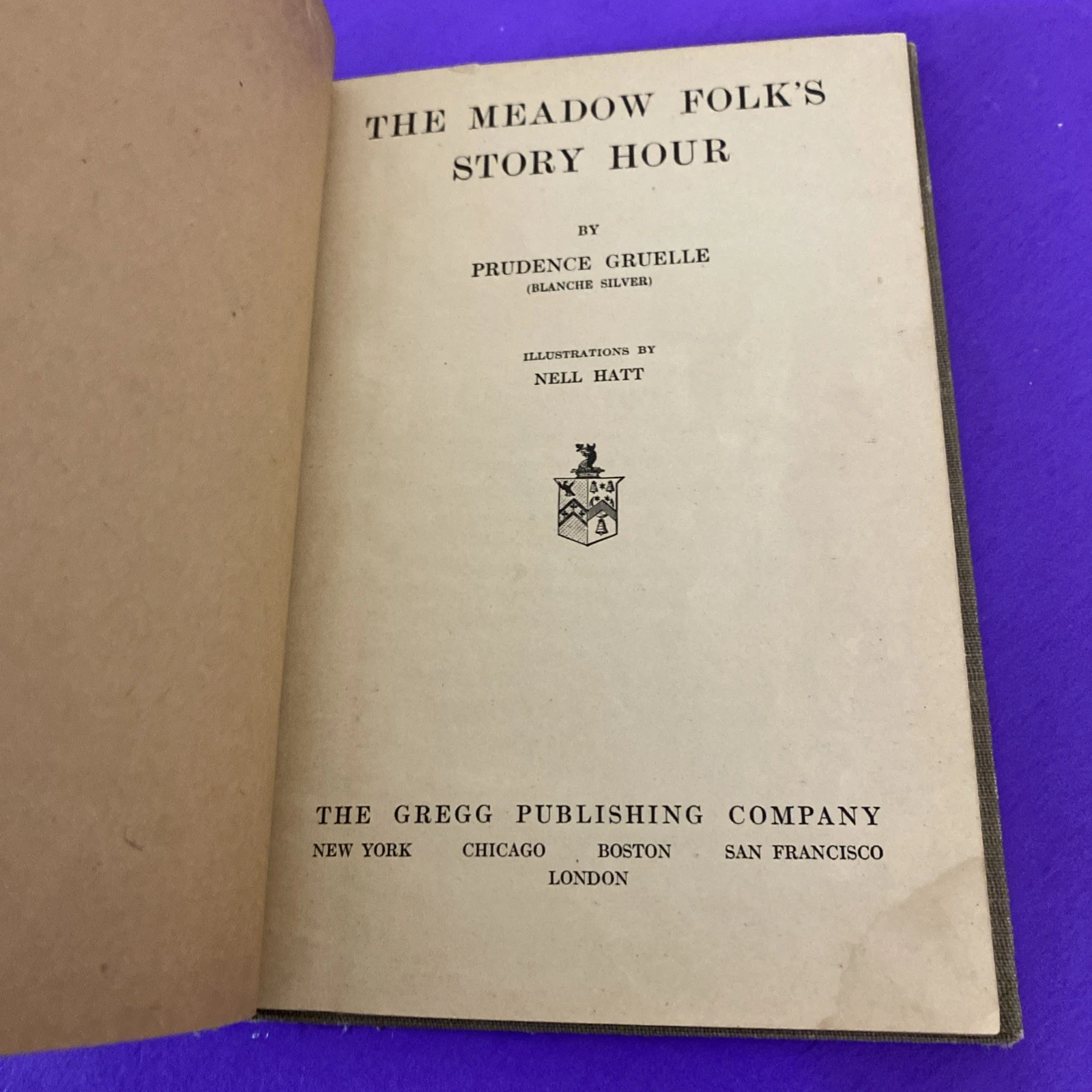 Meadow Folks; 1921 century-old; still Very Good+; Illustrated Children’s Tales - Image 7