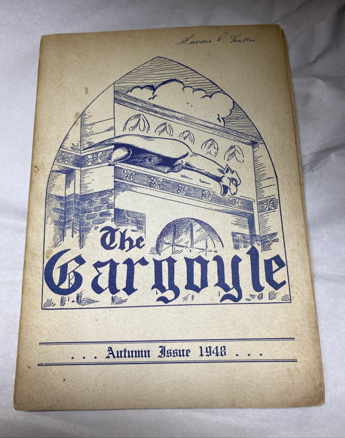 The Gargoyle Cathedral College Quarterly Brooklyn Ny Lot Of Two 1948 & 1949